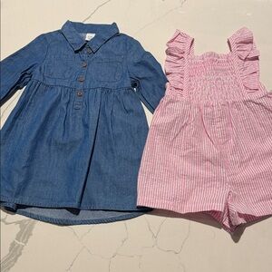 Two Outfits Toddler Baby Girls